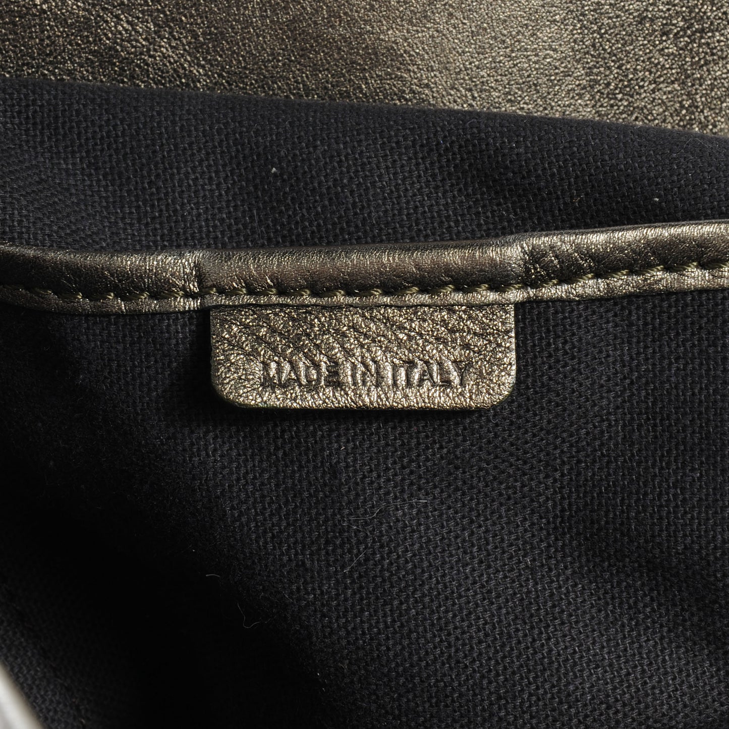 Leather Lawrence Metallic Olive