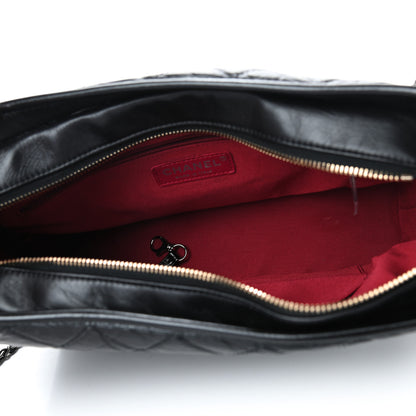 Chanel Aged Calfskin Quilted Medium Gabrielle Hobo Black 5 of 10
