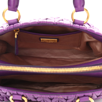 Miu Miu Nappa Matelasse Bauletto Top Handle Petunia 5 of 13
