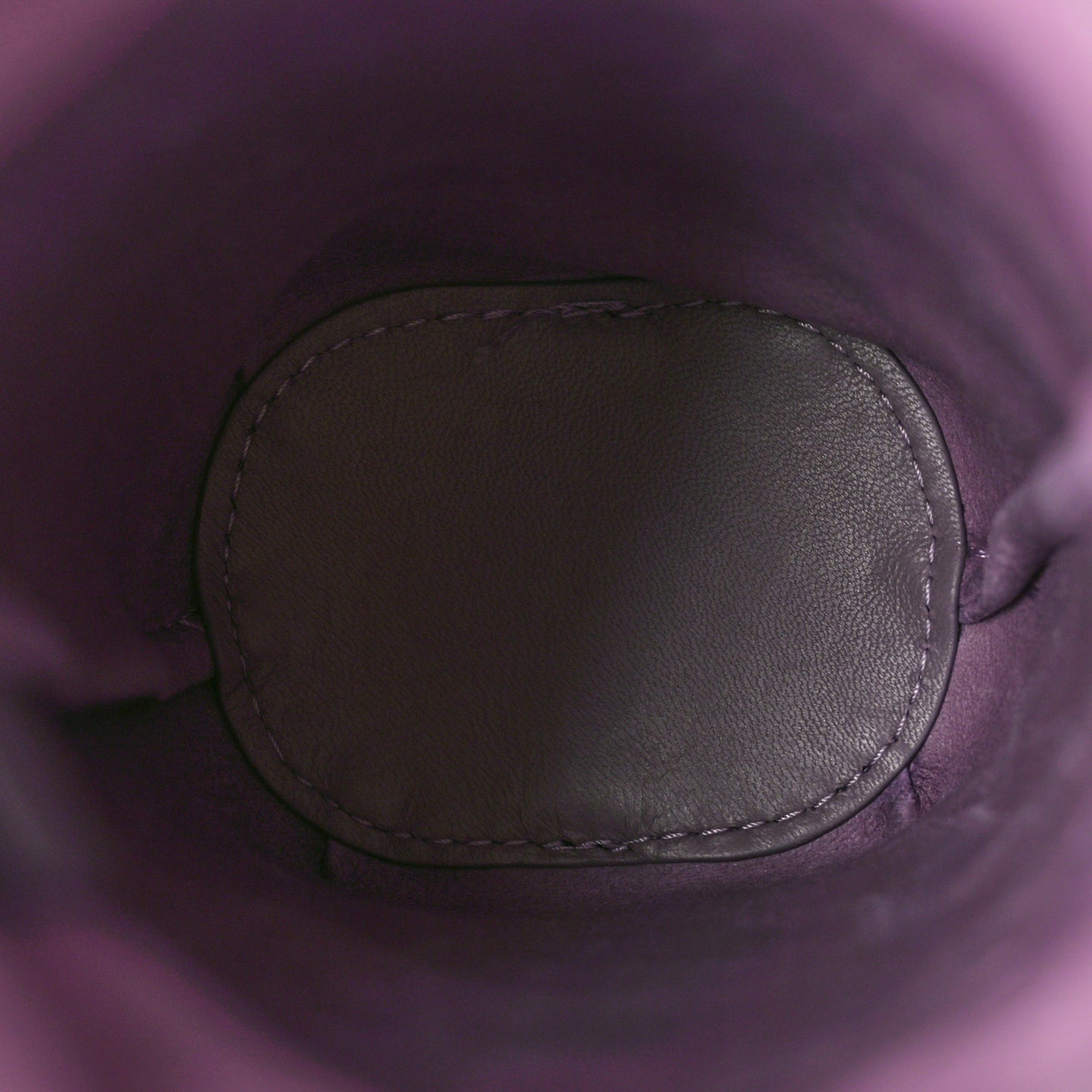 Nappa Calfskin Cutout Anagram Pocket Crossbody Bag Pale Aubergine Glaze