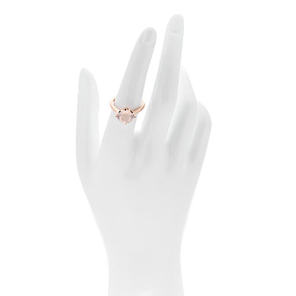 Cartier 18K Pink Gold Diamond Rose Quartz Inde Mysterieuse Ring 54 6.75 2 of 7