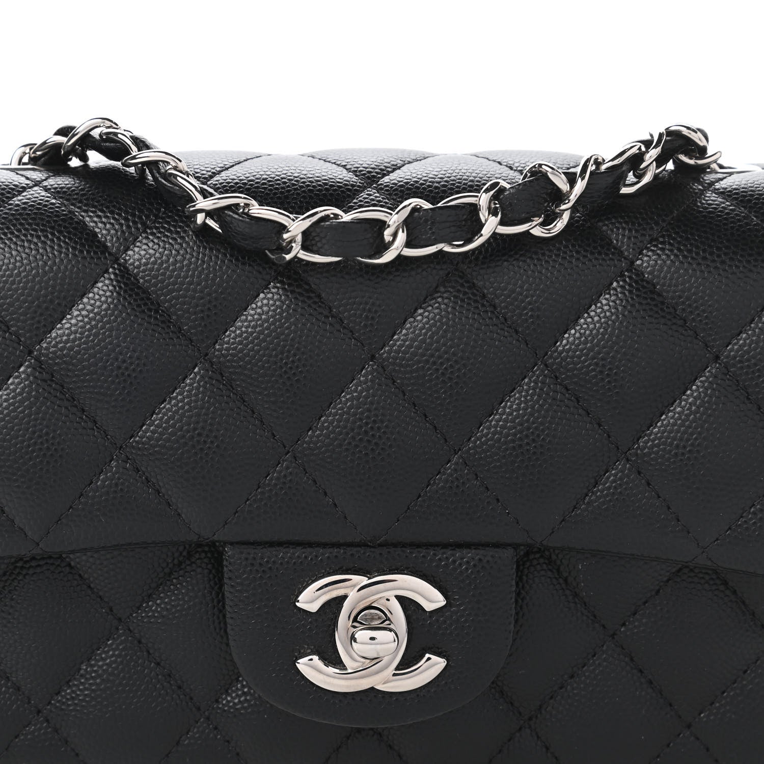 Chanel Caviar Quilted Mini Rectangular Flap Black 10 of 11