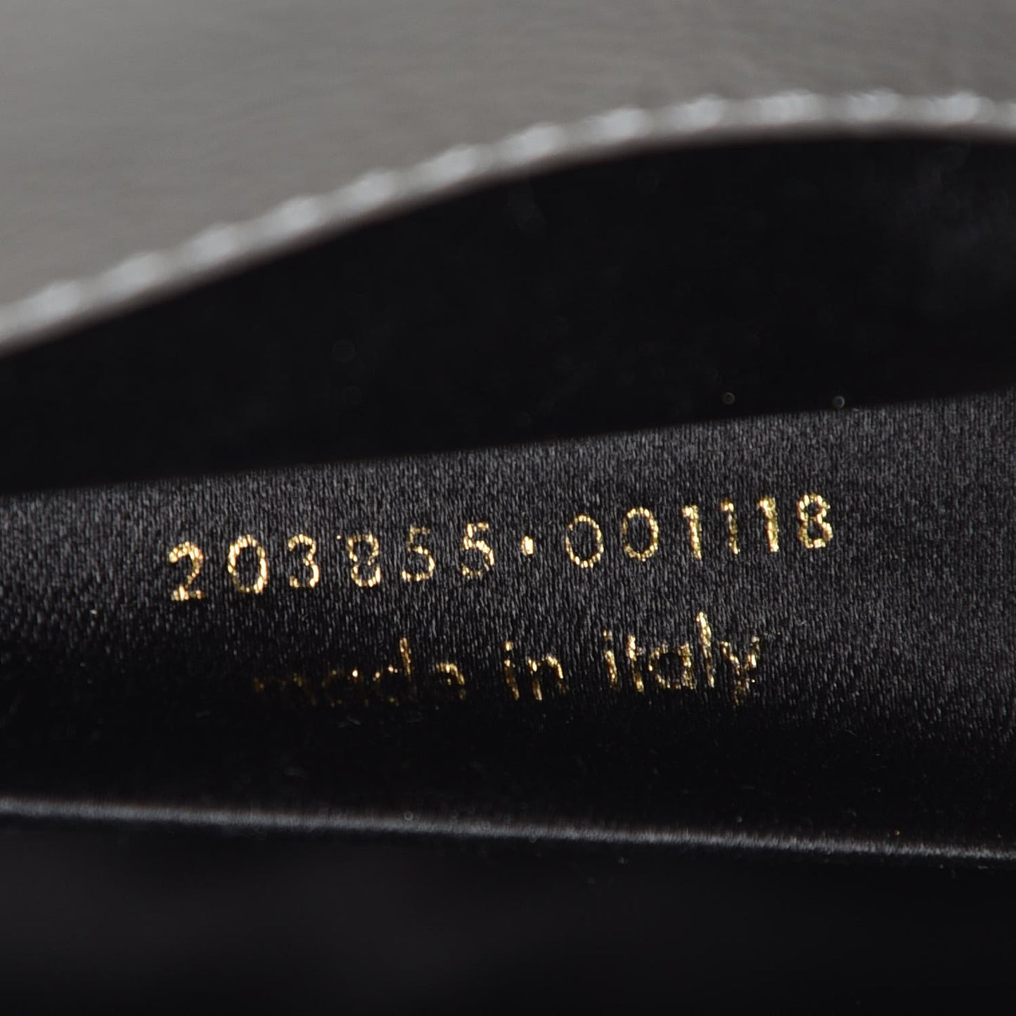 Textured Patent Monogram Large Belle de Jour Clutch Grey
