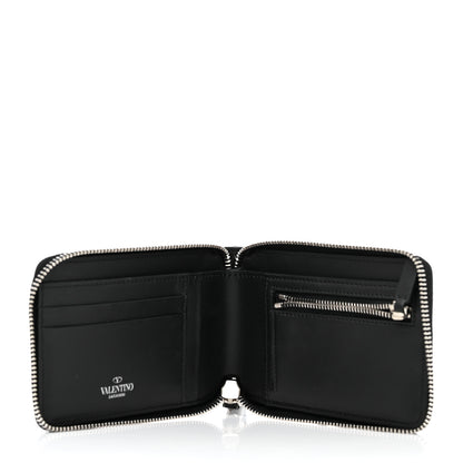 Valentino Garavani Calfskin VLTN Neck Strap Wallet Black 6 of 8