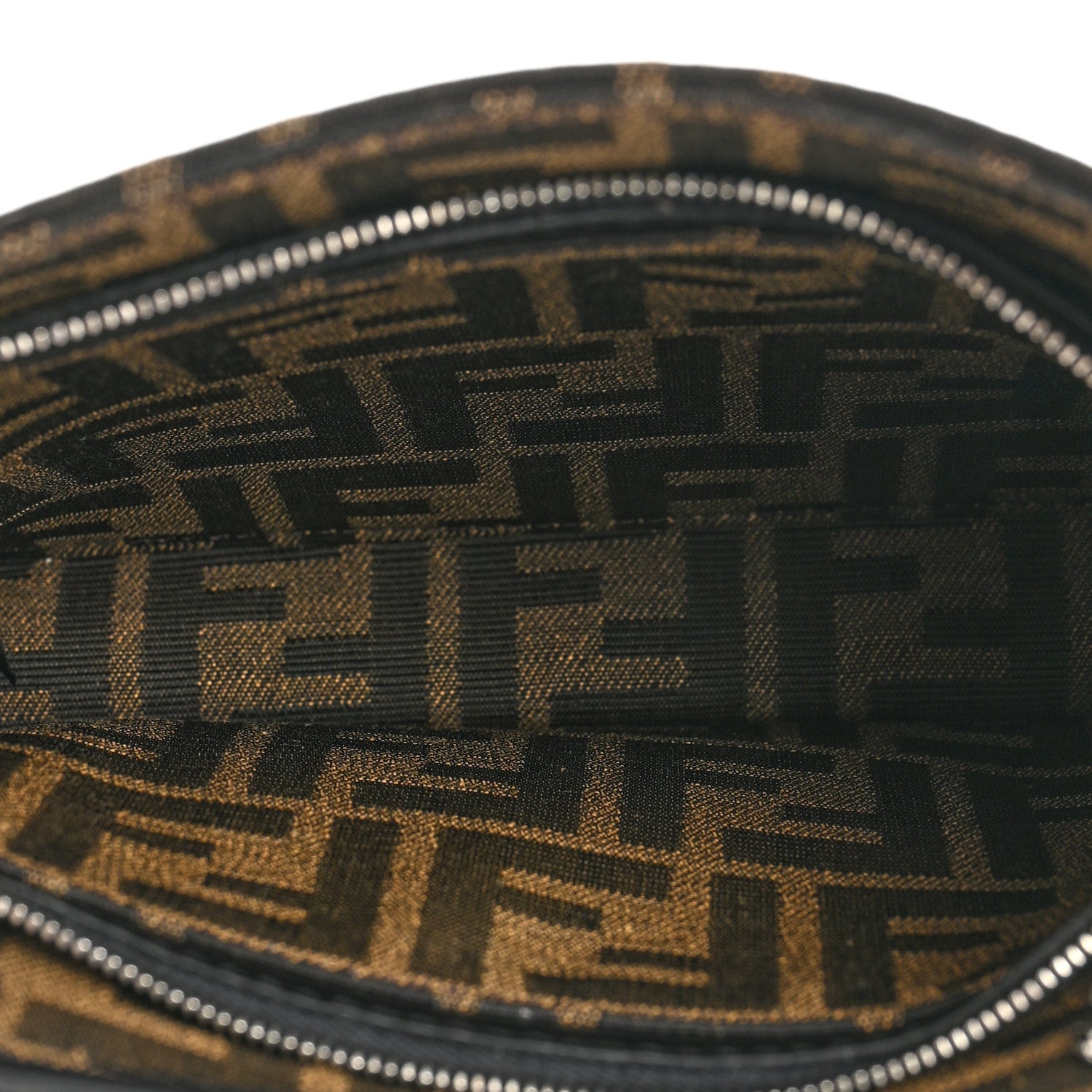 Fendi X FRGMT X POKEMON Fabric Jacquard FF 1974 Pokemon Inlay Peekaboo I See U X Cross Satchel Tobacco Moro Multicolor Black 6 of 10