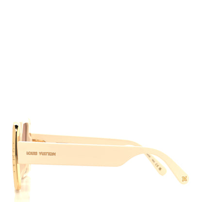 Louis Vuitton Acetate LV Moon Square Sunglasses Z1652E White 3 of 8