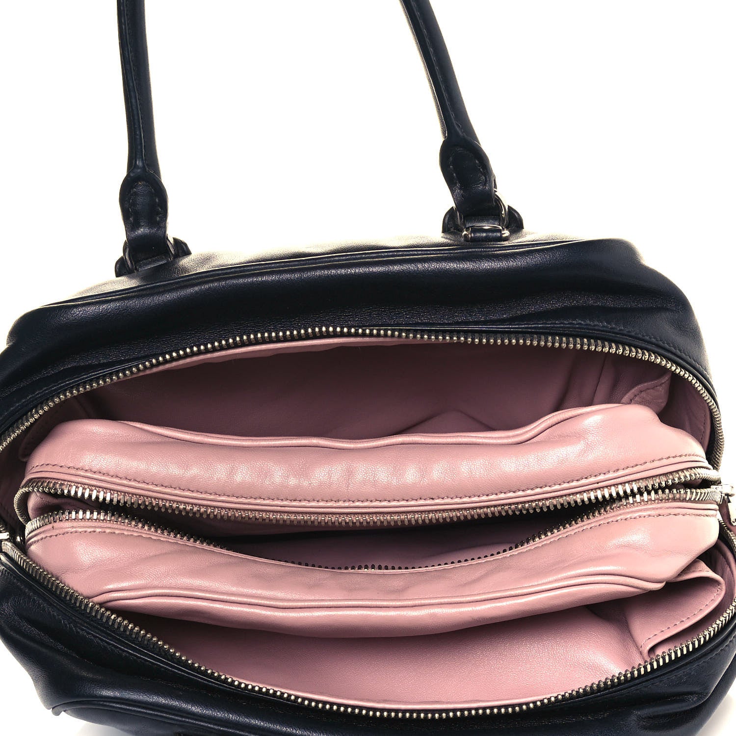Prada Soft Calf Inside Tote Black Mughetto 5 of 11