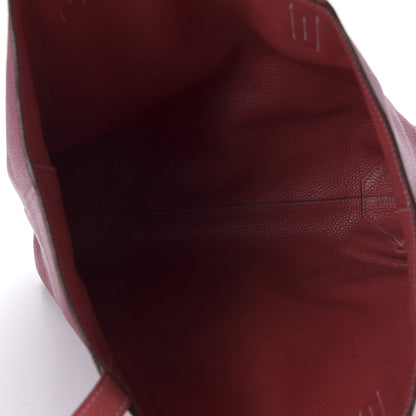 Hermes Taurillon Clemence Double Sens 36 Reversible Tote Rubis Bougainvillea 11 of 16