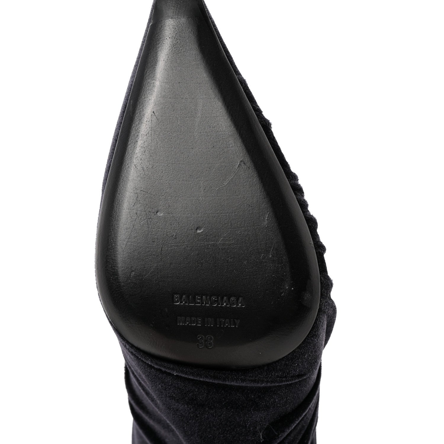 Balenciaga Technical Jersey Knife Pointed Pumps 38 Black 11 of 13