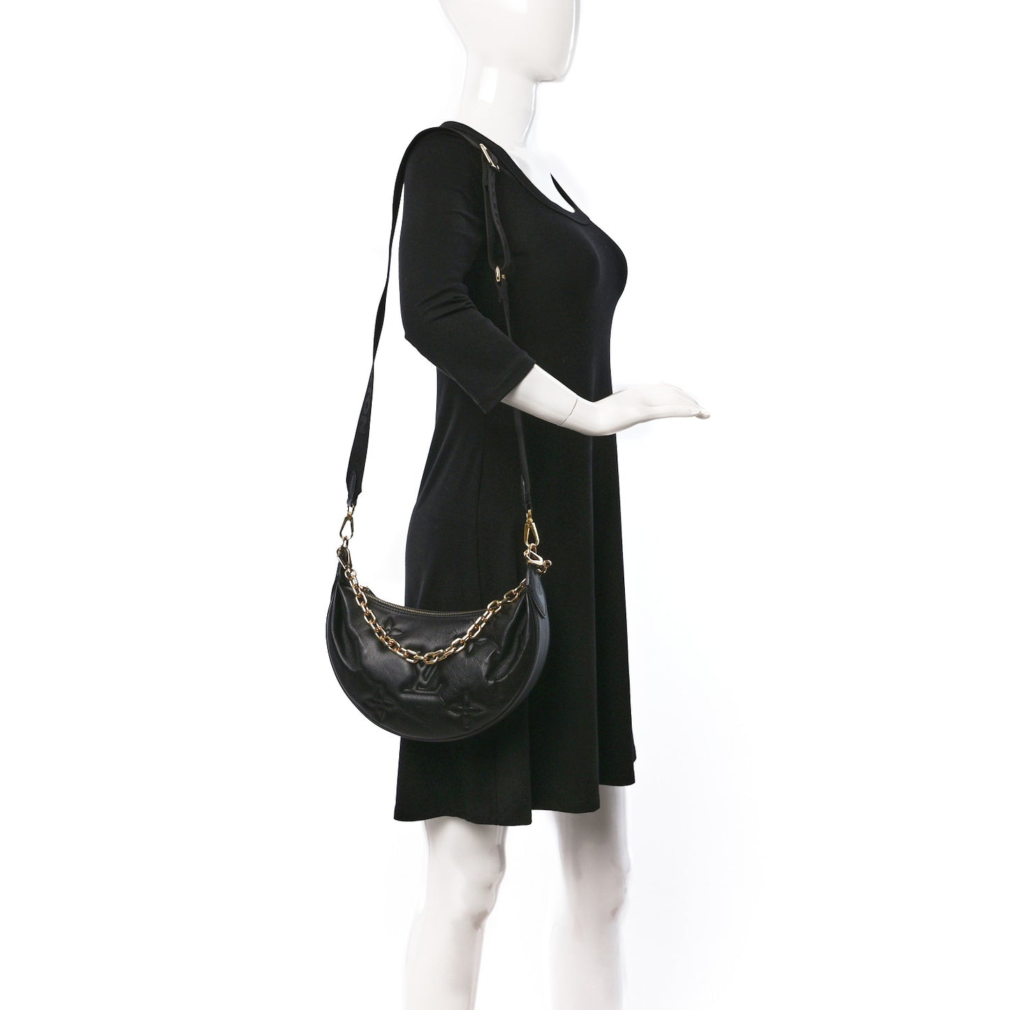 Calfskin Bubblegram Over The Moon Black