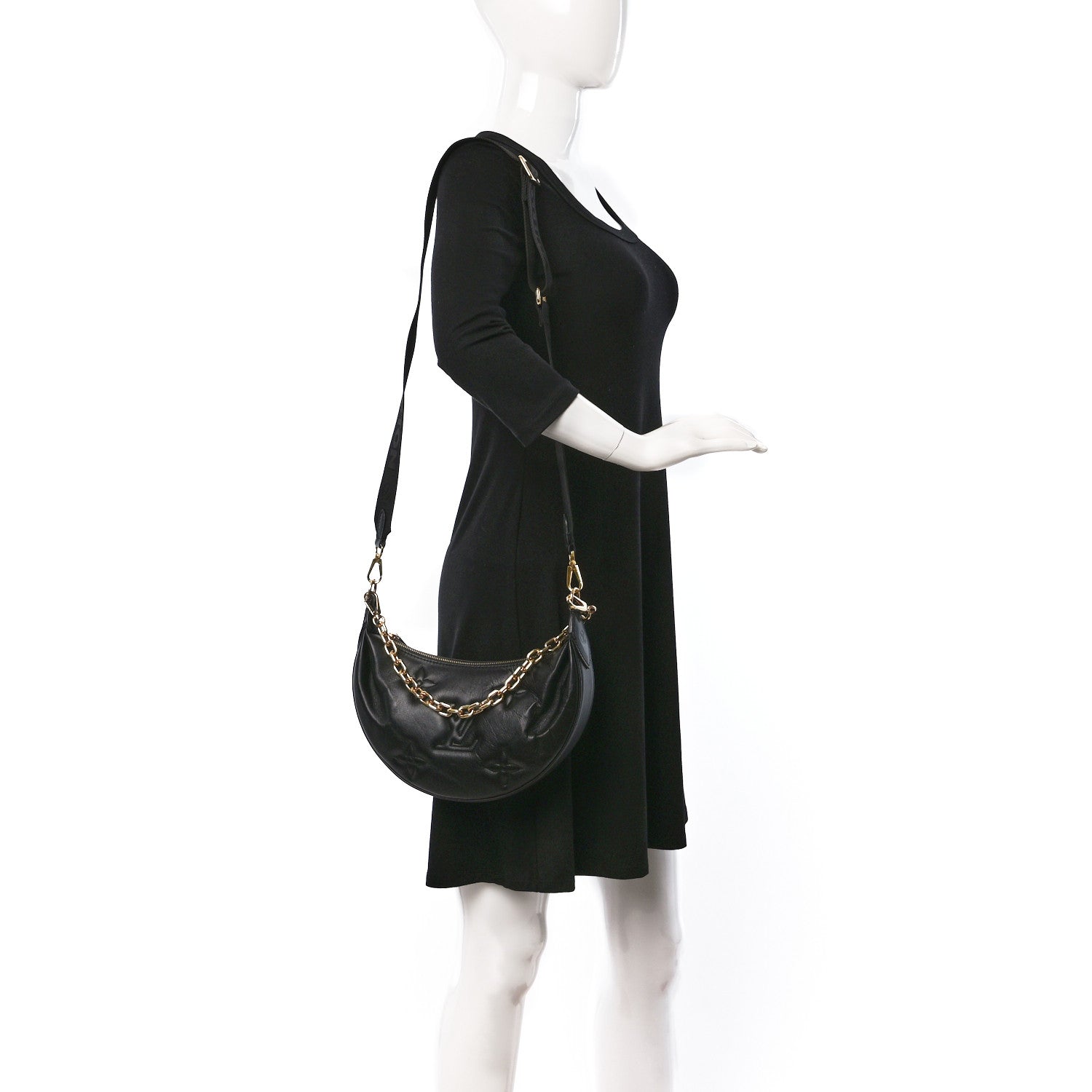 Louis Vuitton Calfskin Bubblegram Over The Moon Black 2 of 8