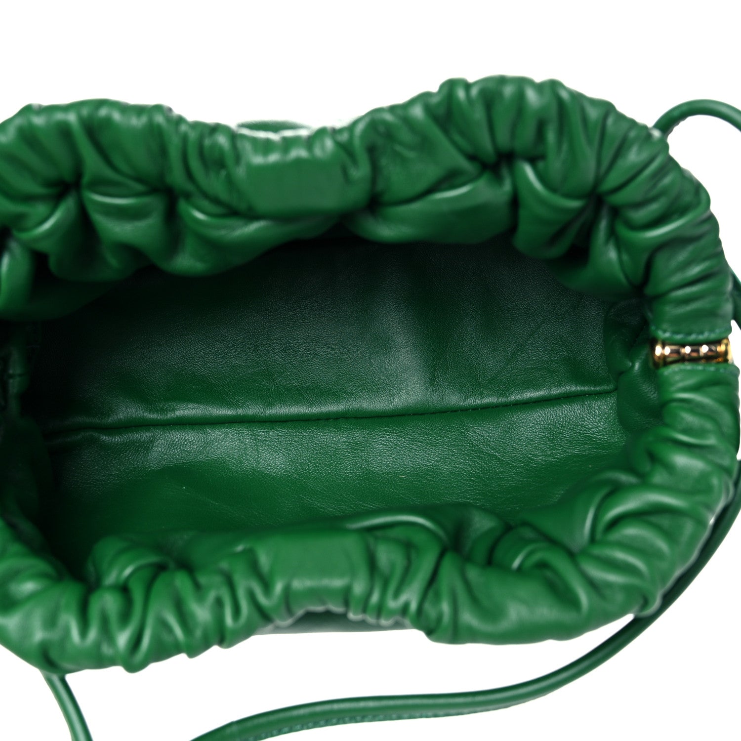 Mansur Gavriel Lambskin Mini Cloud Clutch Green 5 of 9