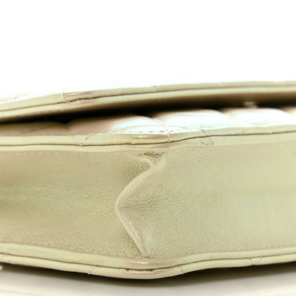 Chanel Iridescent Lambskin Quilted Wallet On Chain WOC Ivory 10 of 14