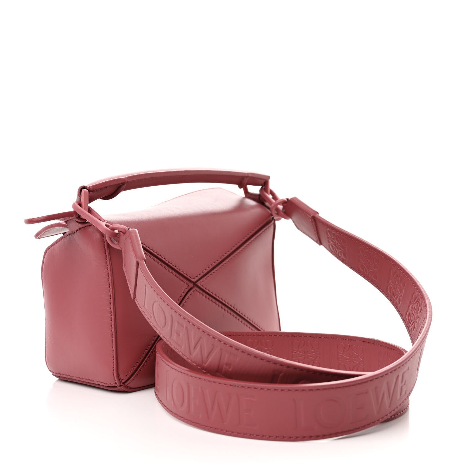 Loewe Calfskin Mini Puzzle Bag Plumrose 3 of 12