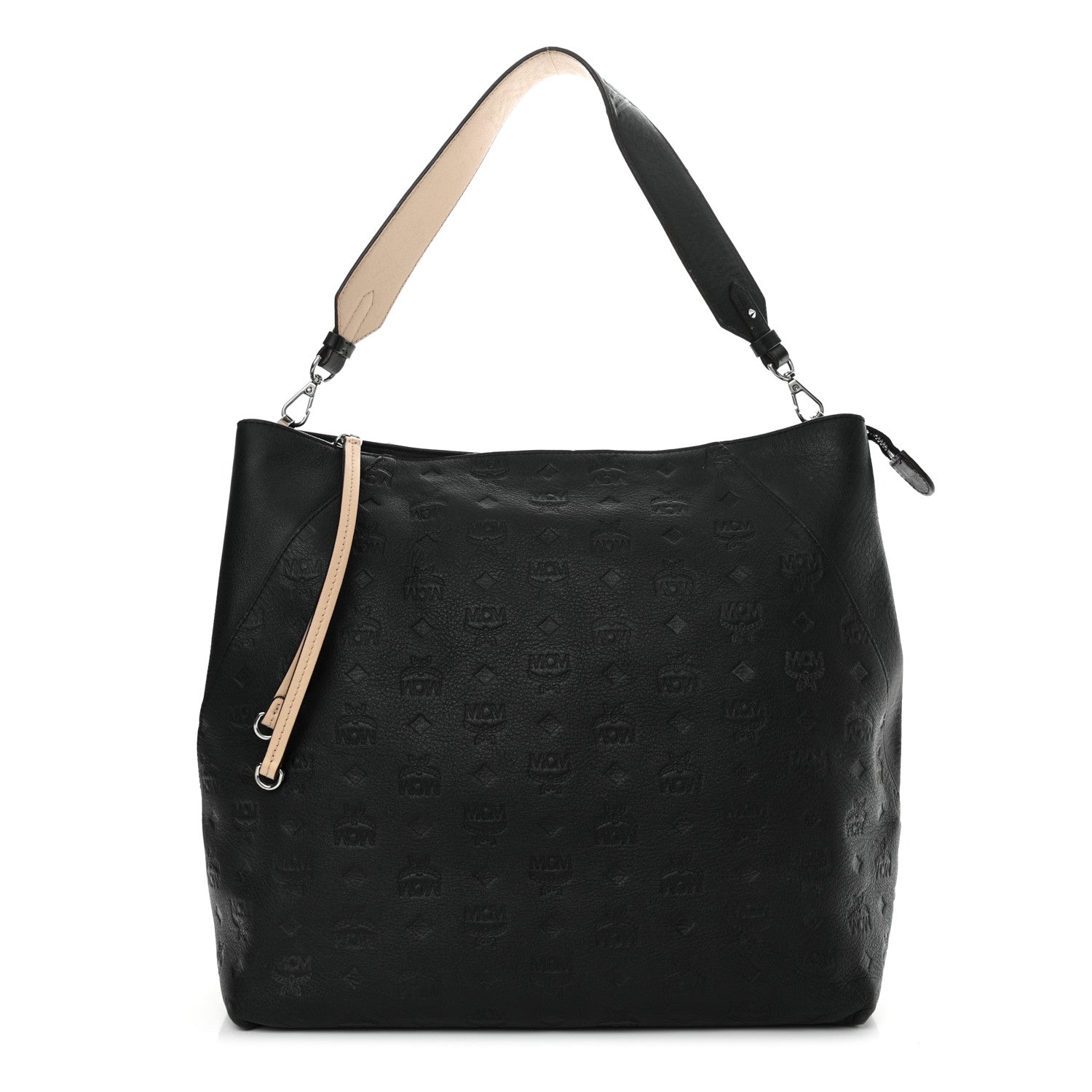 MCM Calfskin Ottomar Large Klara Hobo Black 1 of 12