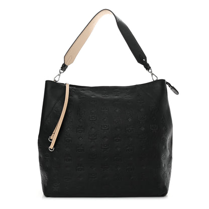 MCM Calfskin Ottomar Large Klara Hobo Black 1 of 12