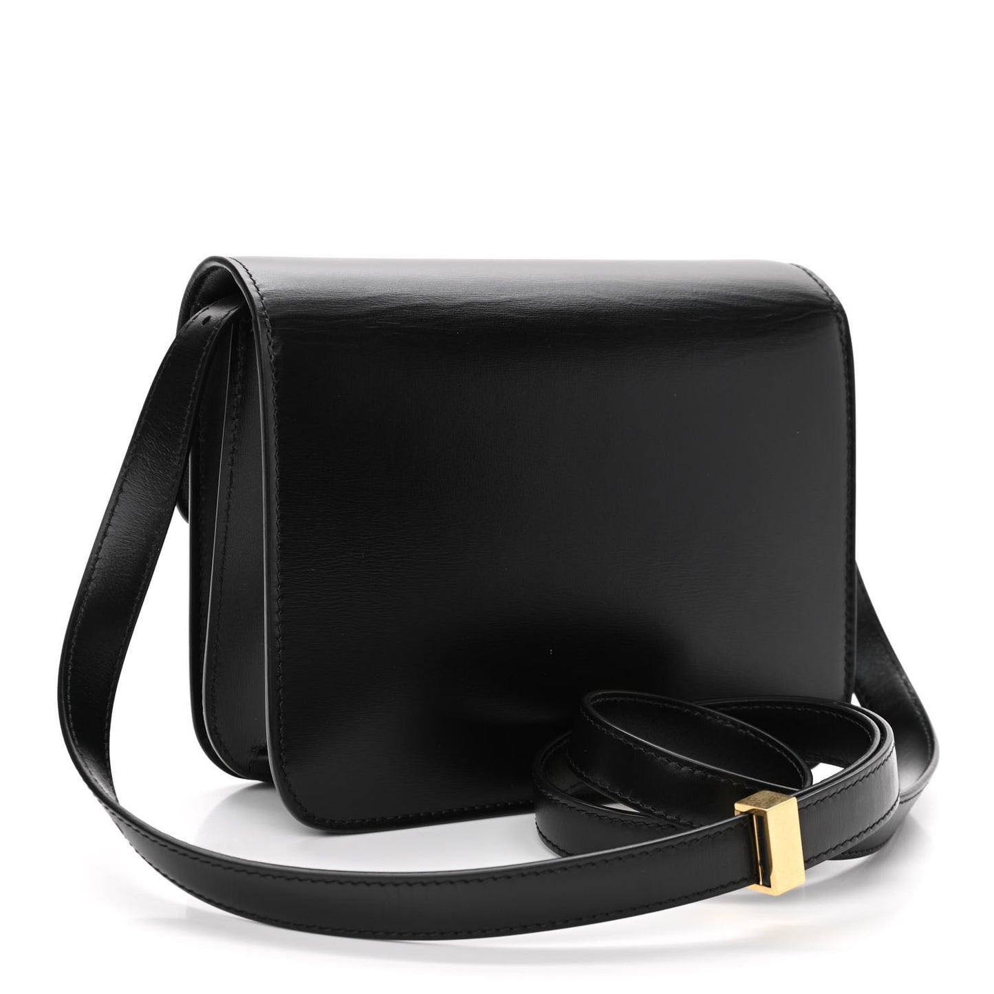 Box Calfskin Teen Classic Box Flap Bag Black