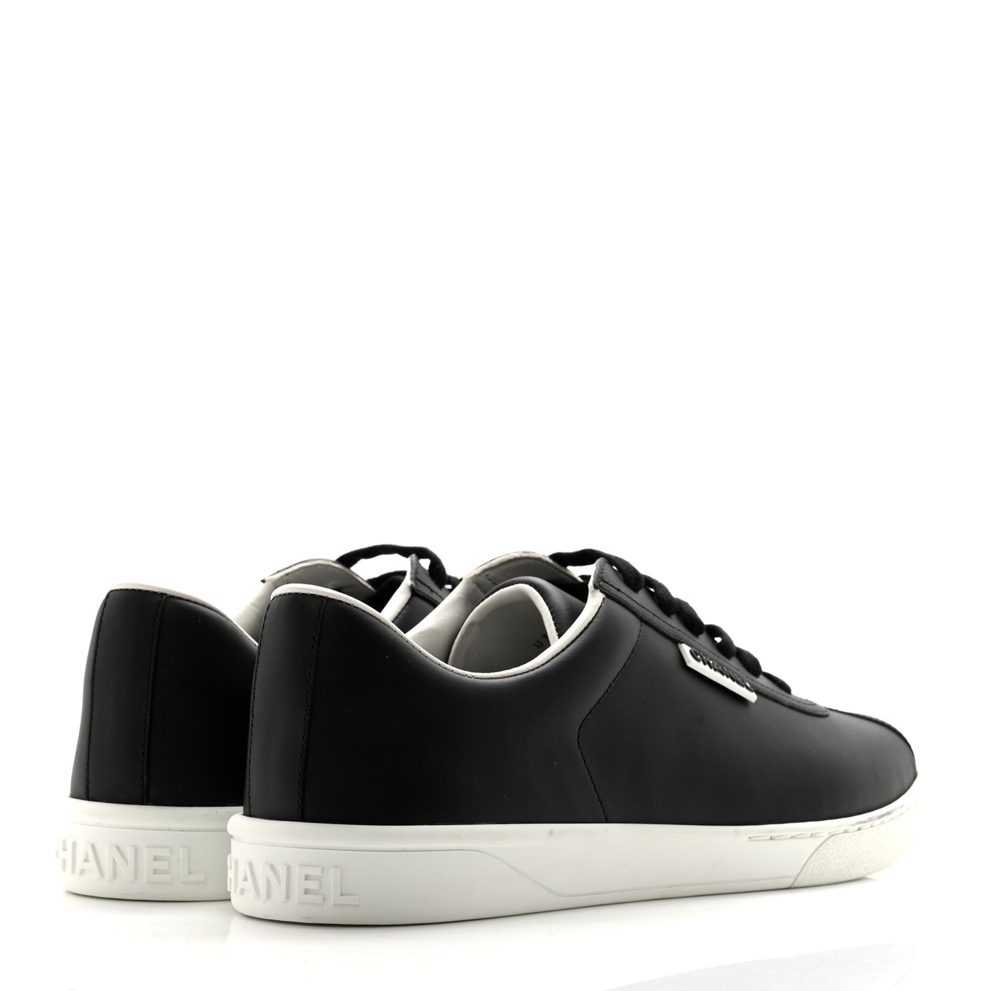 Calfskin Mens CC Sneakers 42 Black