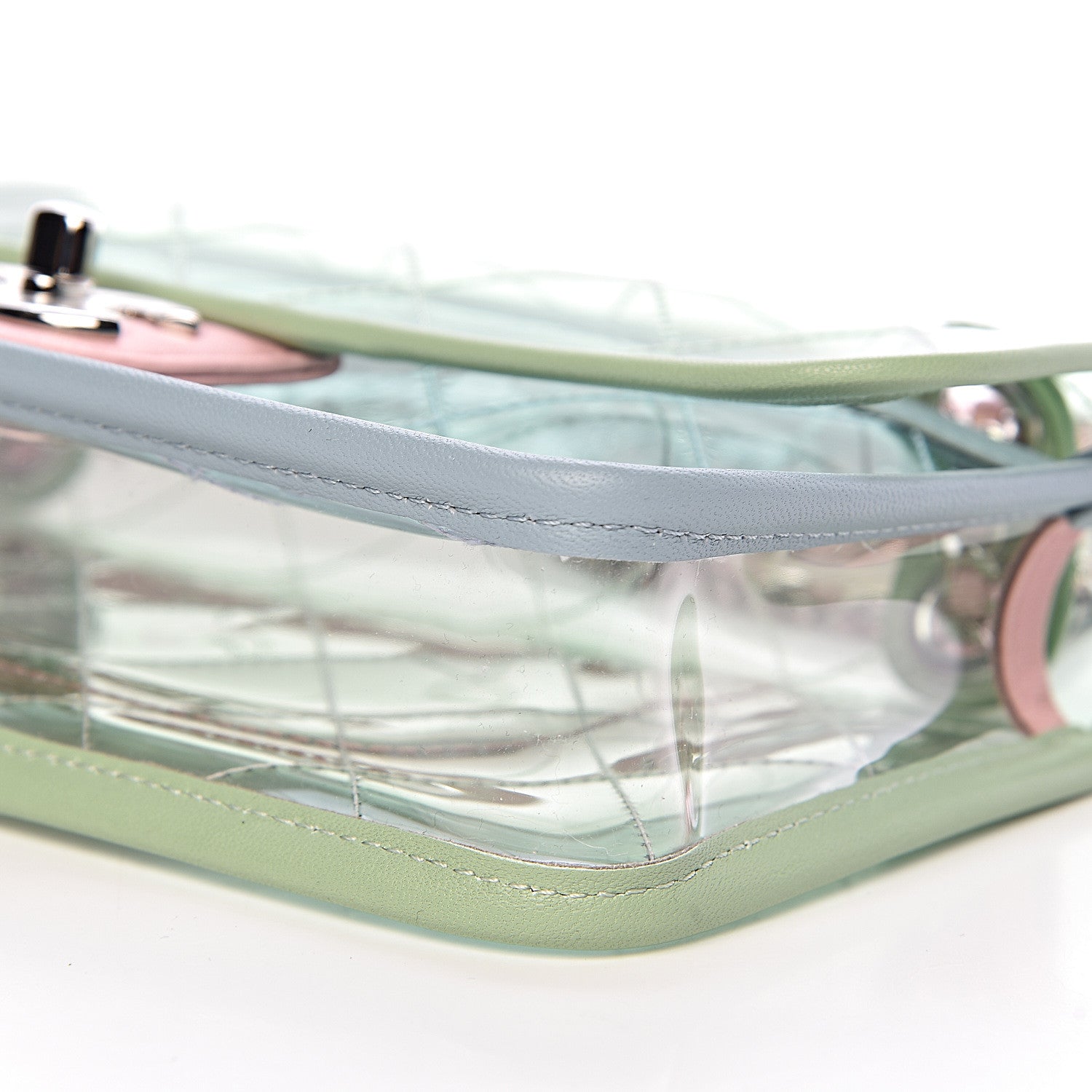 Chanel Lambskin PVC Quilted Mini Coco Splash Flap Blue Green 9 of 11