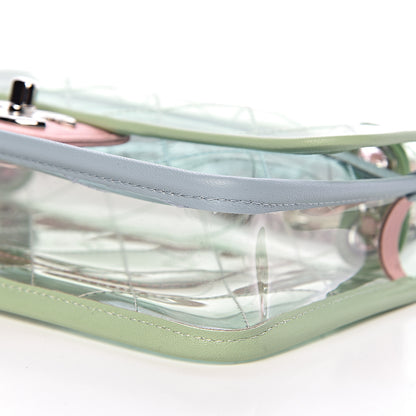 Chanel Lambskin PVC Quilted Mini Coco Splash Flap Blue Green 9 of 11