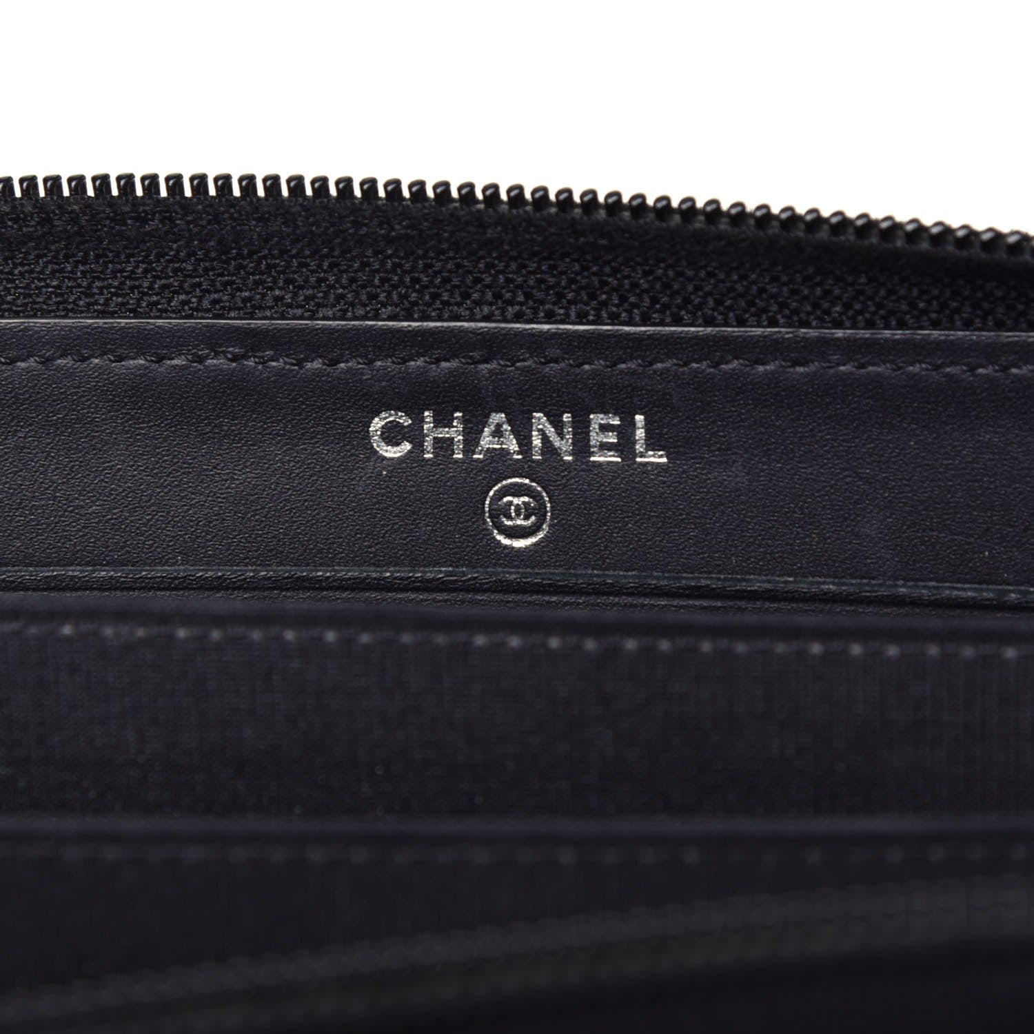 Chanel Caviar Quilted Small Boy Zip Around Wallet Black 6 of 8