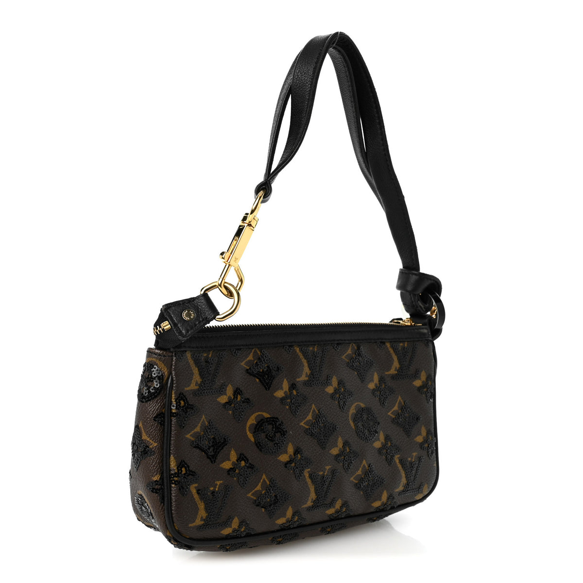 Louis Vuitton Monogram Sequins Eclipse Pochette Noir 3 of 9
