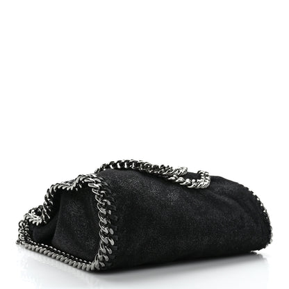 Stella McCartney Shaggy Deer Mini Falabella Fold Over Tote Black 4 of 8