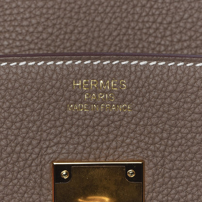 Hermes Togo Birkin 35 Etoupe 16 of 39