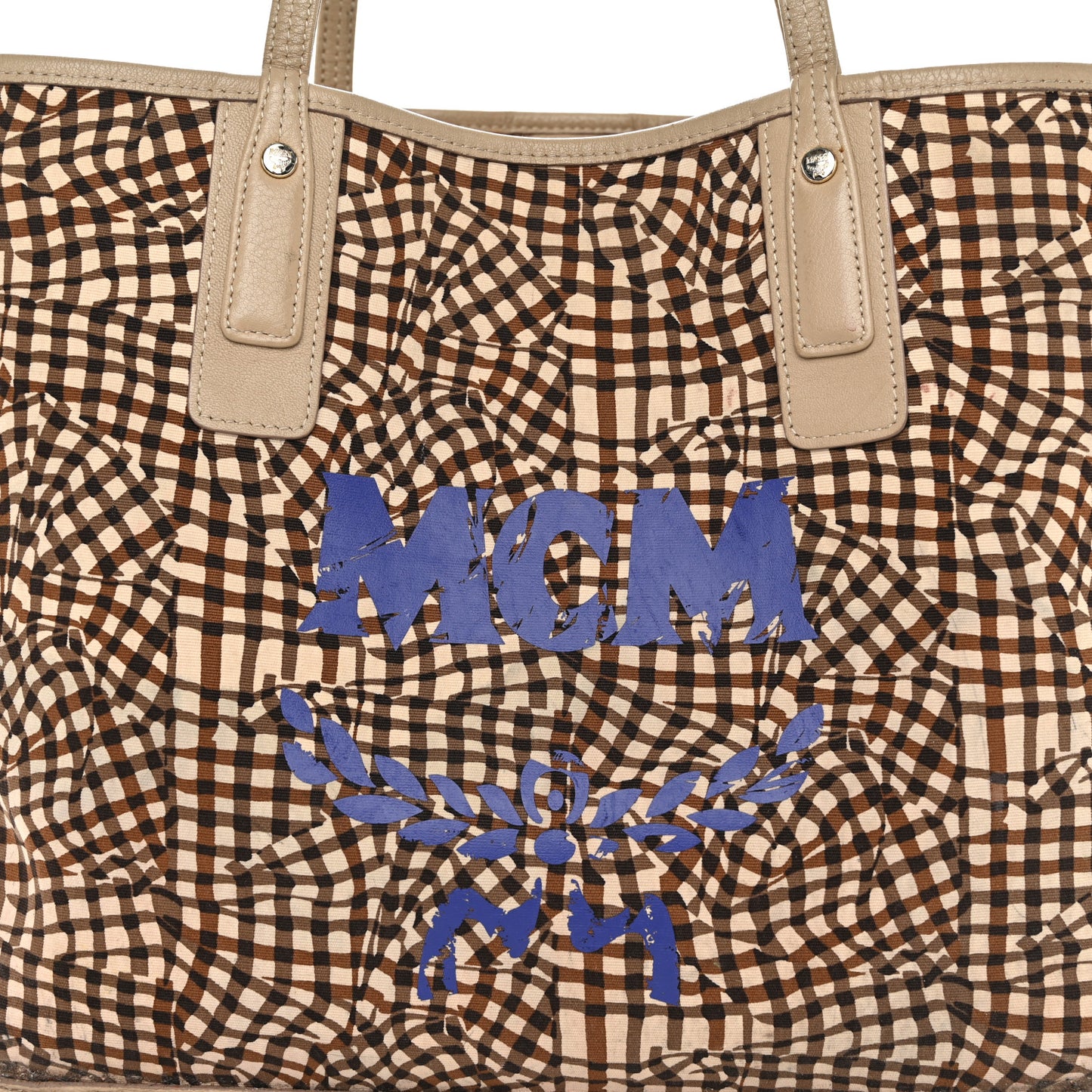 Visetos Medium Liz Reversible Shopper Tote Beige