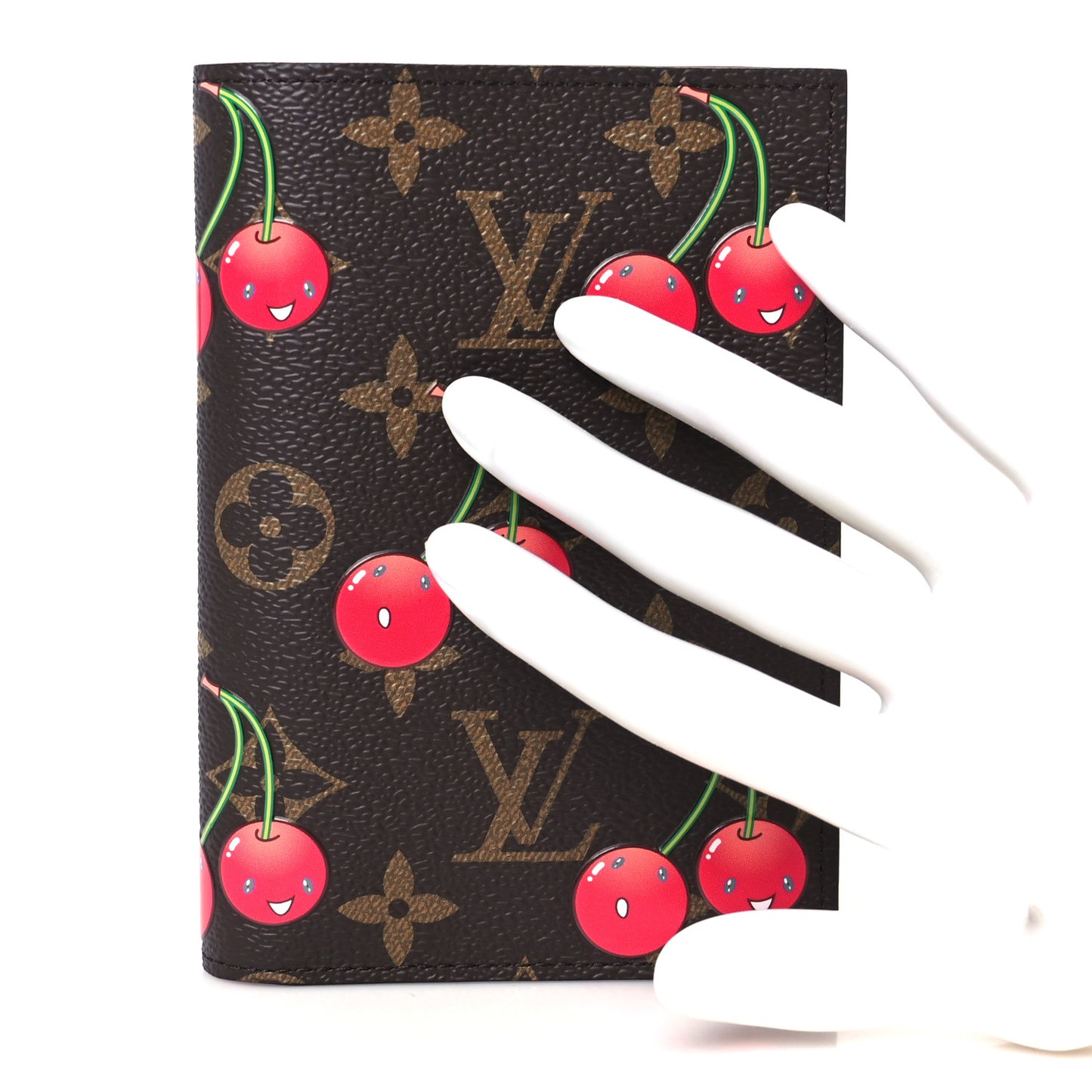 LV X TM Monogram Cerises Passport Cover