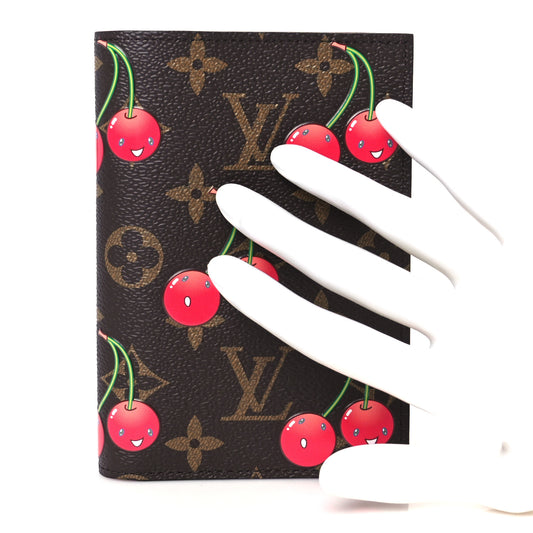 LV X TM Monogram Cerises Passport Cover