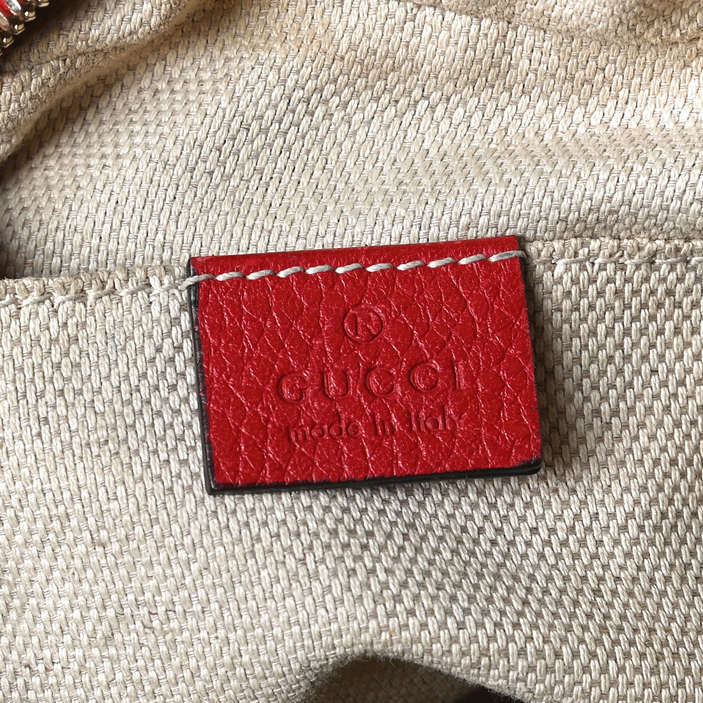 Pebbled Calfskin Small Soho Disco Bag Tabasco Red