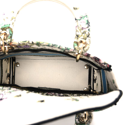 Christian Dior Canvas D-Constellation Embroidered Medium Lady D-Lite Latte Multicolor 5 of 11