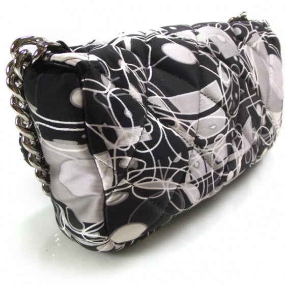 Chanel Satin Quilted Multicolor CC Beads Flap 3 of 12