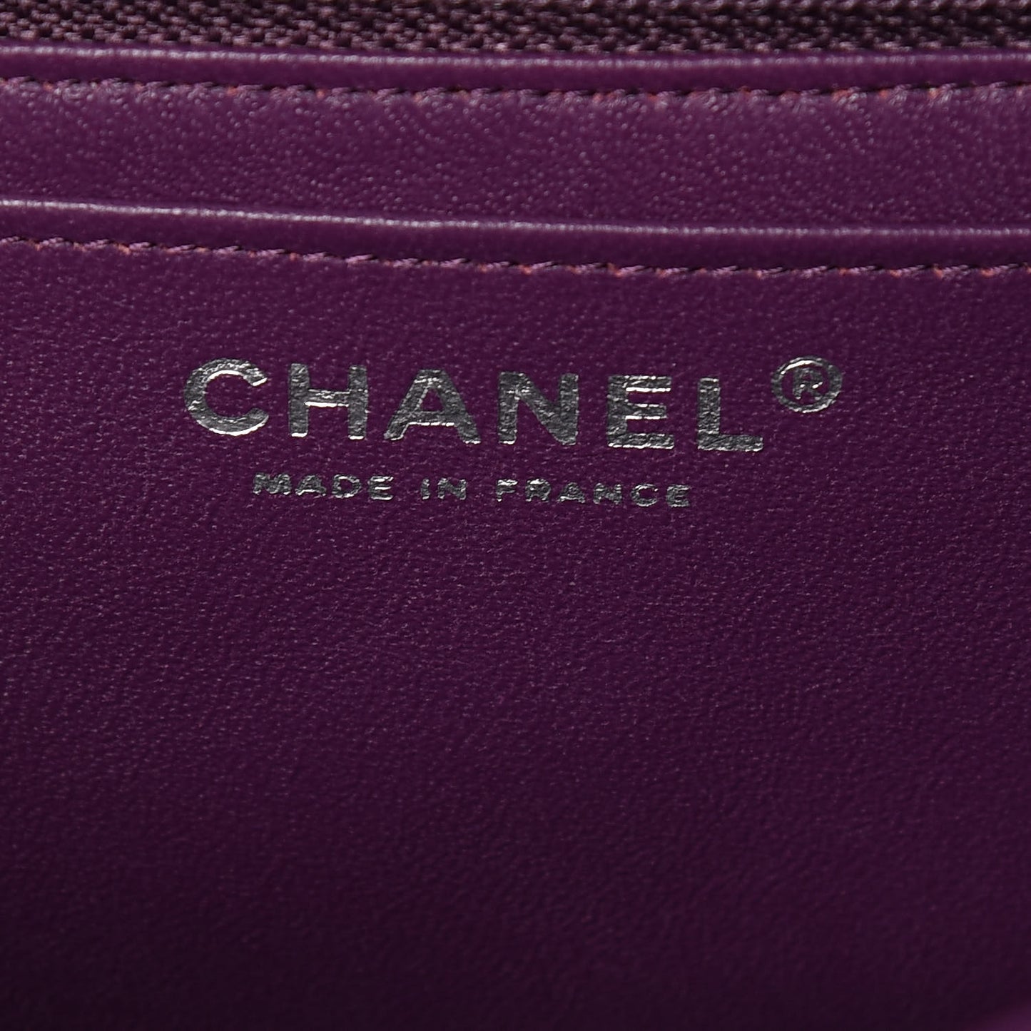 Lambskin Quilted Jumbo Single Flap Dark Purple