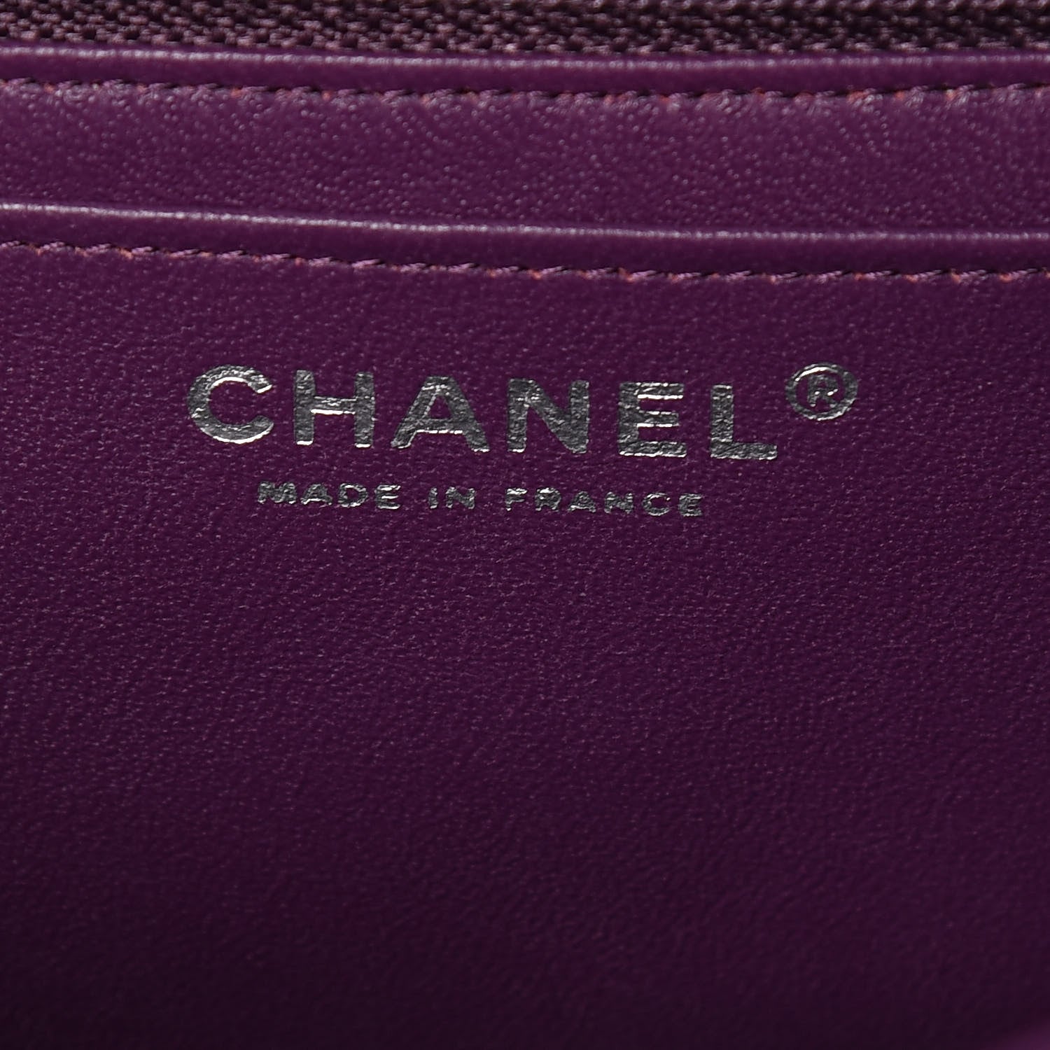 Chanel Lambskin Quilted Jumbo Single Flap Dark Purple 8 of 15