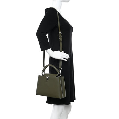 Louis Vuitton Taurillon Capucines BB Khaki 2 of 10