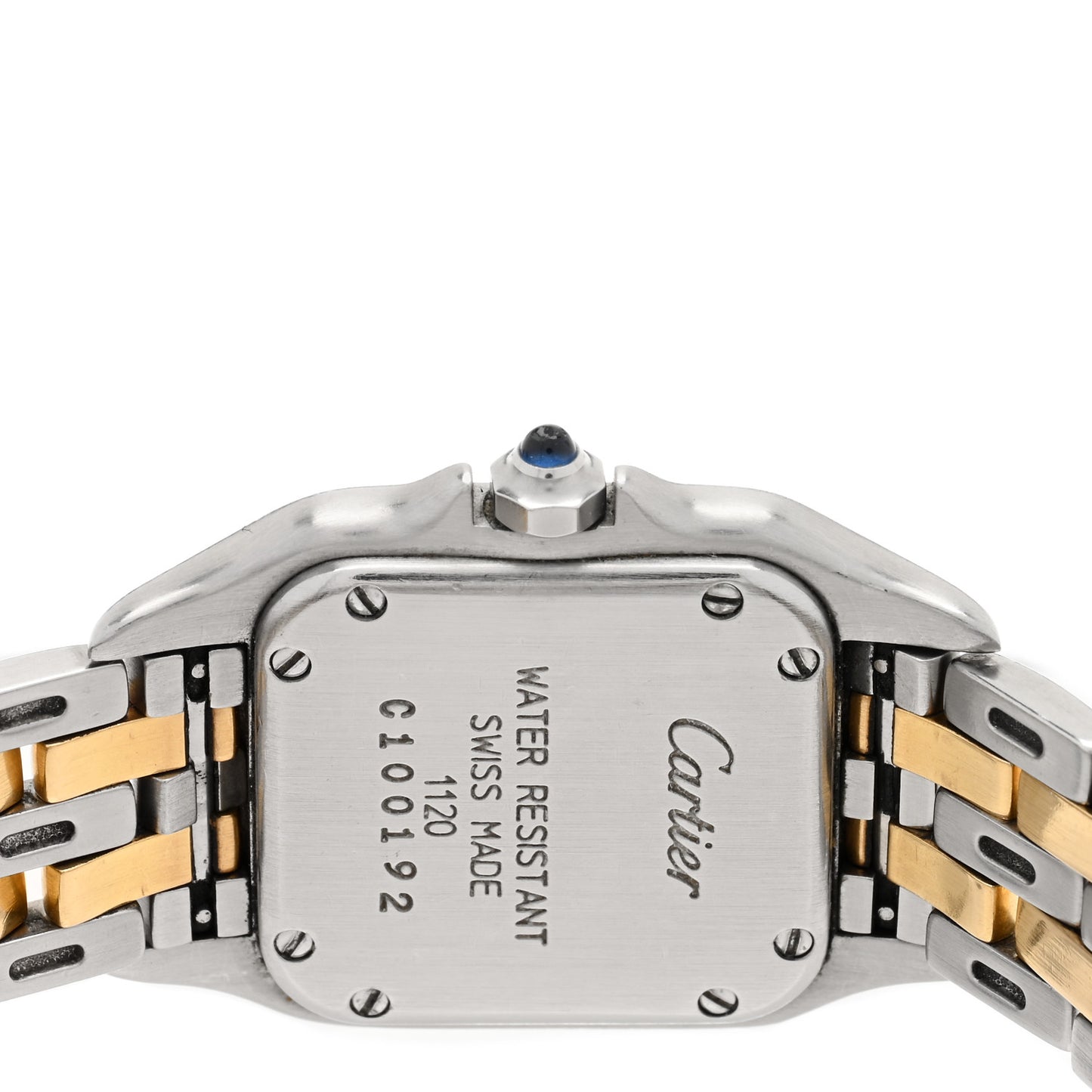 Stainless Steel 18K Yellow Gold 22mm Panthere Quartz Watch
