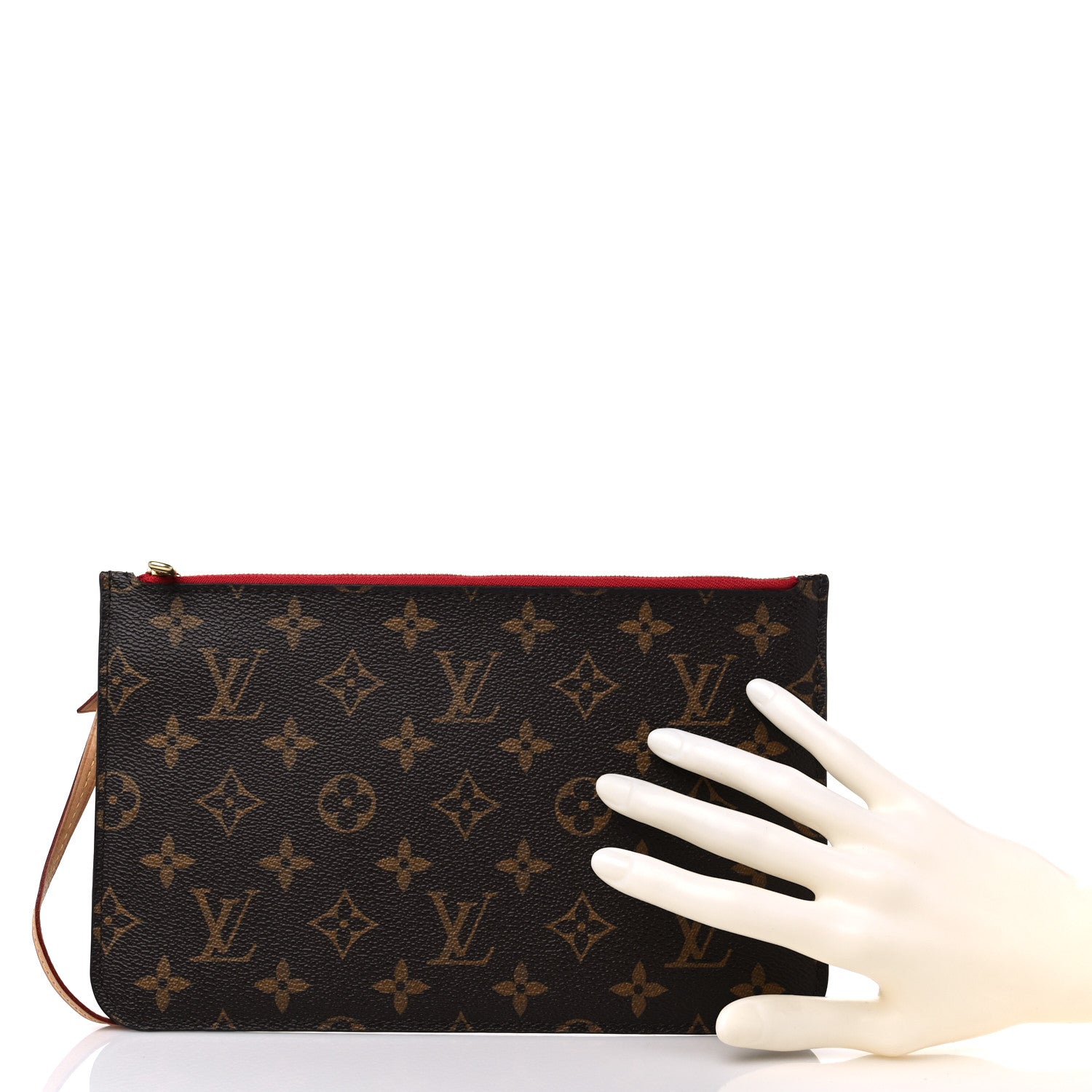 Louis Vuitton Monogram Neverfull MM GM Pochette Cherry 2 of 8