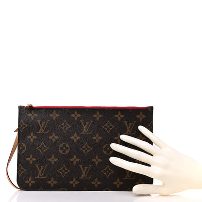 Louis Vuitton Monogram Neverfull MM GM Pochette Cherry 2 of 8