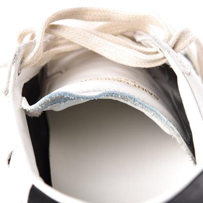 Saint Laurent Calfskin Star Court Sneakers 41 White Argent 11 of 15