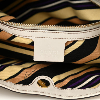 Gucci Calfskin Britt Medium Shoulder Bag White 7 of 20