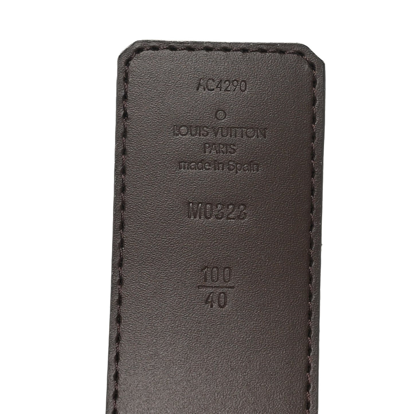 Monogram Calfskin 40mm LV Initiales Reversible Belt 100 40 Brown