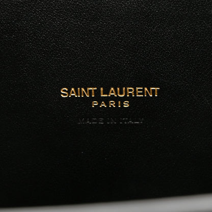 Saint Laurent Calfskin Crocodile Embossed Baby Sac De Jour Black 6 of 10