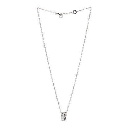 Bulgari 18K White Gold Diamond BVLGARI BVLGARI Link Pendant Necklace 4 of 8