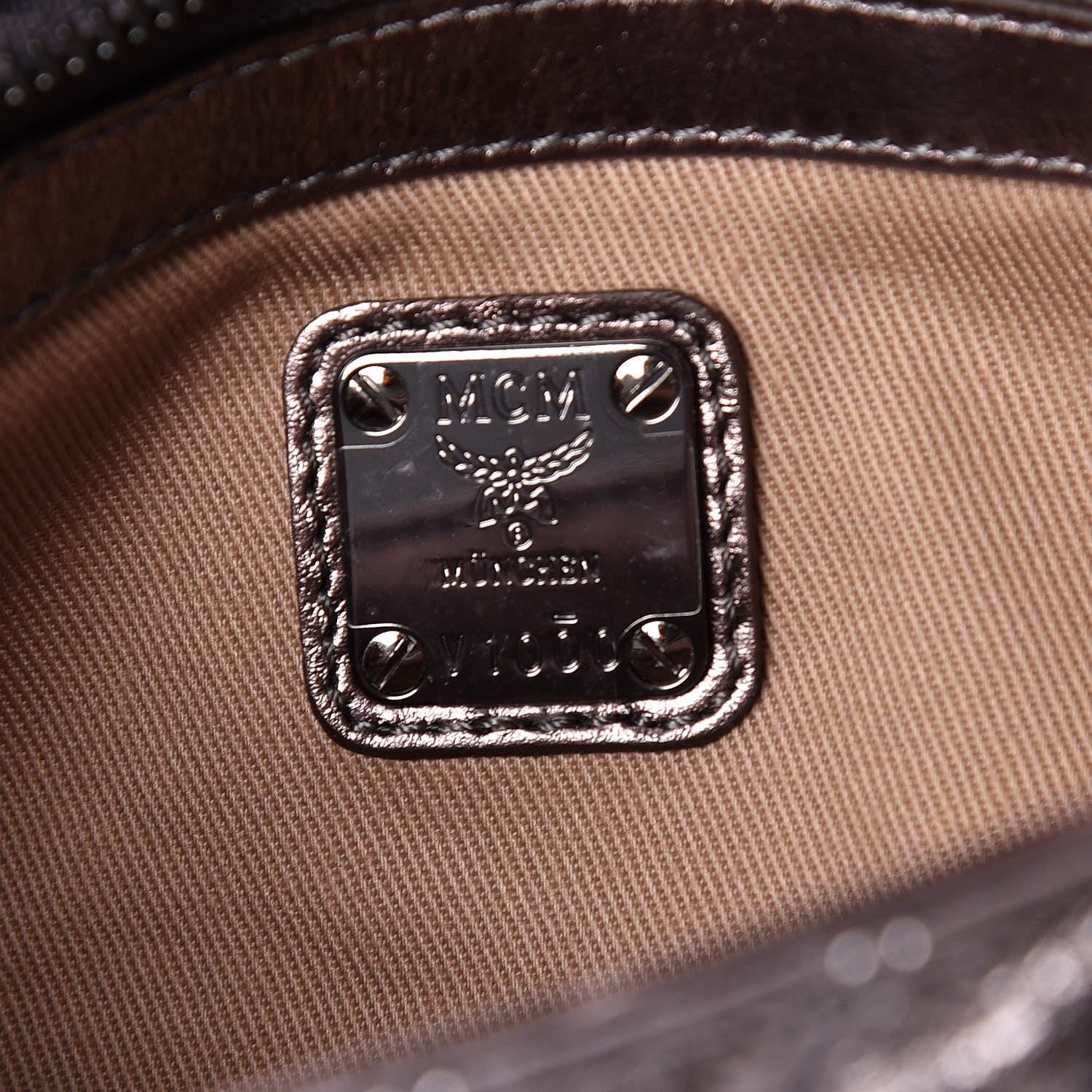 MCM Metallic Calfskin Small Patricia Belt Bag Berlin Silver 7 of 11