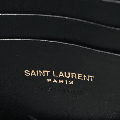 Saint Laurent Grain De Poudre Matelasse Monogram Mini Lou Camera Bag Black 6 of 10