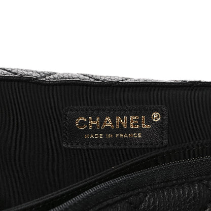 Chanel Calfskin Quilted XXL Travel Flap Bag Black 6 of 12