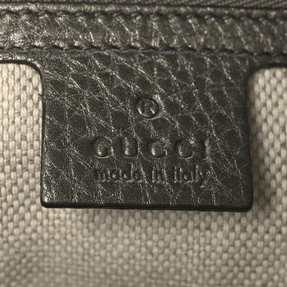 Gucci Metallic Pebbled Calfskin Medium Soho Chain Shoulder Bag Sasso 6 of 12