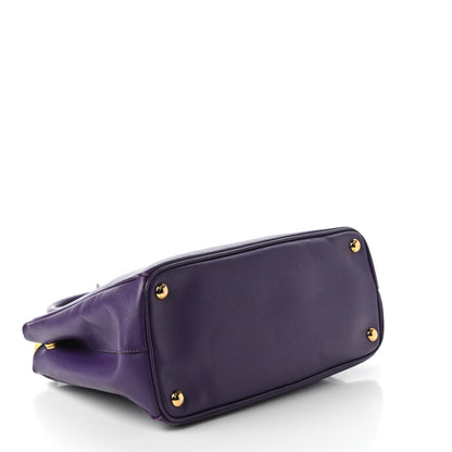 Prada Saffiano Small Galleria Double Zip Tote Viola 4 of 12